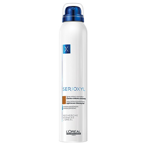L'Oréal Professionnel Serioxyl Instant Gratification Light Brown Volumizing Coloured Spray For Thinning Hair 200ml L'Oréal Professionnel Serioxyl Instant Gratification Light Brown Volumizing Coloured Spray For Thinning Hair 200ml