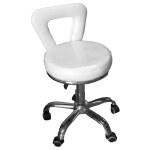 GD-9009A WHITE STOOL GOLDEN DEVON