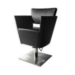 Golden Devon (OS) Styling Chair with Foot Rest Black B-031