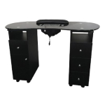 Golden Devon  D-3468 Manicure Table with Glass Top