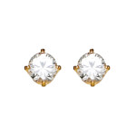 Inverness 5mm CZ 24KT GP #33 Earring