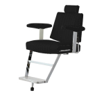 Takara Belmont (OS) Berber Chair with Headrest Black #405