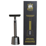 Educated Beards Safety Razor with Stand & 10 Blades