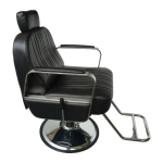 Lanvain "Andrew" Reclining Black Barber Chair