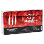 Artistic Nail Design Gel On Xtensions Soft Gel Nail Tips - Medium Coffin (550/Pack)