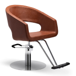 Lanvain (OS) Relax Styler Chair with T-Rest and Chrome Base Tan