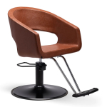Lanvain (OS) Relax Styler Chair with T-Rest and Matte Black Base Tan