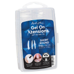 Artistic Nail Design Gel On Xtensions Short Gel Nail Tips - Medium Round (110/Pack)