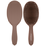 Framar Polish Brush with chocolate stripe print and boar bristles