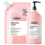 L'Oréal Professionnel Série Expert Vitamino Color Shampoo Large Refill Bundle (20% Savings)