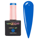 Tickled Pinque Color Gel Blue Suede Shoes