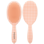 Framar Peach Please Belle detangle brush in peach gingham