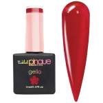 Tickled Pinque Gello Colour Gel Bitten fiery red jelly gel polish bottle