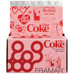 Framar Diet Coke limited-edition 5x11 pop-up foil, 500 sheets, embossed pre-cut pre-folded hair foil