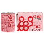 Framar Diet Coke limited-edition embossed roll foil, 320ft dispenser box with cutting blade