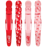 Framar Diet Coke limited-edition Gator Grips 4-pack, wide-mouth no-slip sectioning clips