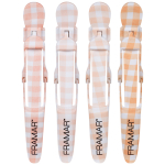 Framar Peach Please Gator Grips sectioning clips, four pack