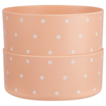 Framar Peach Please bamboo color mixing bowls, set of two