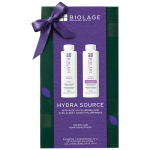 Biolage Hydra Source holiday gift duo with moisturizing shampoo and conditioner bottles