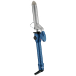 BaBylissPro Twilight Holiday Collection 1 inch spring curling iron in a limited-edition dark blue and silver design