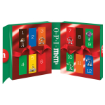 OPI x M&M's Nail Lacquer 12-Piece Mini-Pack with one mini bottle of each holiday shade