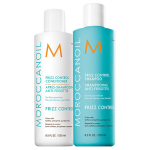 Moroccanoil Frizz Control shampoo and conditioner duo, 250ml each, anti-frizz and humidity protection