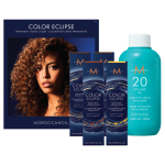 Moroccanoil Color Eclipse Try Me Kit with four permanent cream color tubes and developer