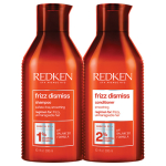 Redken Frizz Dismiss holiday gifting duo with shampoo and conditioner for frizzy hair