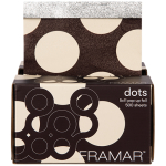 Framar Brown Dots print 5x11 pop-up hair foil box, 500 count