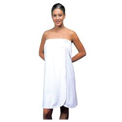 5013S Soft White Terry Body Wrap