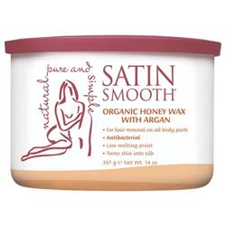 Satin Smooth Organic Honey & Argan Oil Wax 14oz