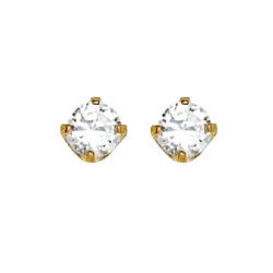Inverness 3mm CZ 24KT GP #32 Earring