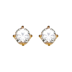 Inverness 5mm CZ 24KT GP #33 Earring
