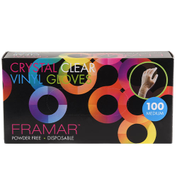 Framar Medium Vinyl Powder-Free Disposable Gloves 100/box