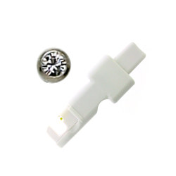 Inverness Nose Stud 2mm Bezel 14KT WG #95608