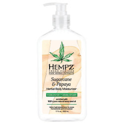 Hempz Fresh Fusions Sugarcane and Papaya Herbal Body Moisturizer 17oz