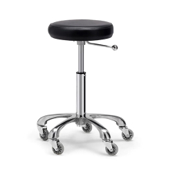 Lanvain Black Round Styling Stool