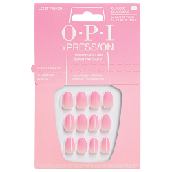 OPI xPRESS/ON Let it Pink In Classic Round Press-On Nails 30/PK