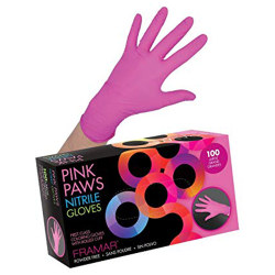 Framar Pink Paws Large 100/box