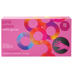 Framar Pink Paws Large 100/box