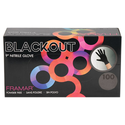Framar Blackout Nitrile Gloves (100pk.) Large