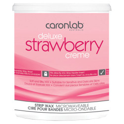 Caronlab Deluxe Strawberry Creme Microwavable Strip Wax 800g