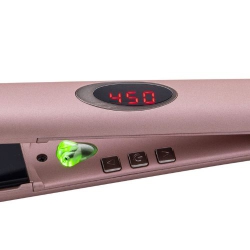 Aria Beauty 1” Rose Gold Infrared Ceramic Hair Straightener display picture 3
