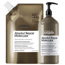 L’Oreal Professional Absolut Molecular Repair Shampoo Large Refill Bundle (20% Savings)
