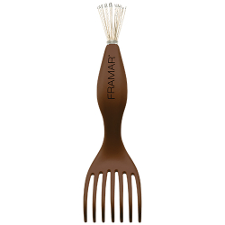Framar Brush Cleaner tool in chocolate color