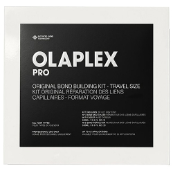 Olaplex Original Bond Builder Kit travel size with No.1 Bond Multiplier and two No.2 Bond Perfectors for professionals