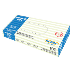 Ronco Black Nitrile Examination Gloves 100/pk