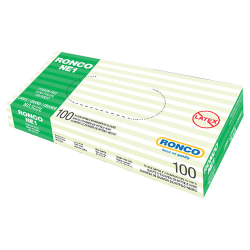 Ronco Large Black Nitrile Examination Gloves 100/pk