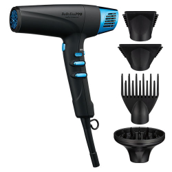 BaBylissPro m Midnight Blue Nano Titanium Dual Ionic High-Speed Hairdryer