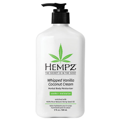 Hempz Whipped Vanilla Coconut Cream Herbal Body Moisturizer 17oz